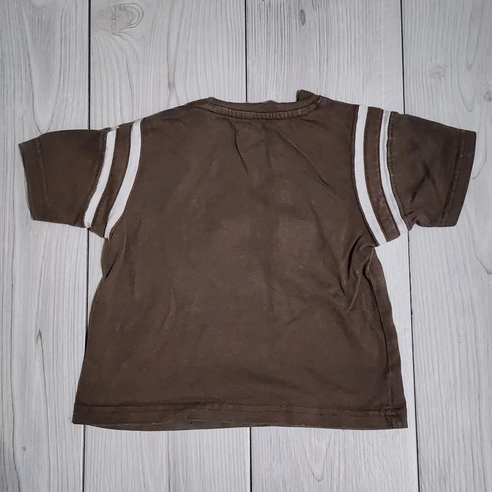Gymboree Brown short sleeve Tee with Tiger Face Size 6-12 Mo
